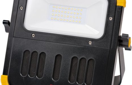 Blumo, LED Akku Strahler von brennenstuhl mit Bluetooth Lautsprecher