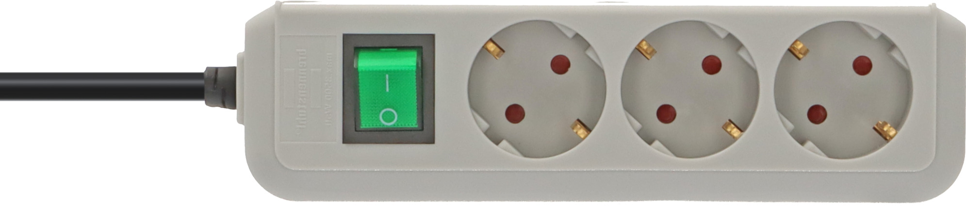 Steckdosenleiste, 3 Steckdosen, 3G-Stromverlängerung, 1,0 m㎡, 1,5