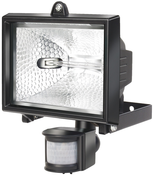 Halogenstrahler H 500 IP44 mit Infrarot-Bewegungsmelder ...