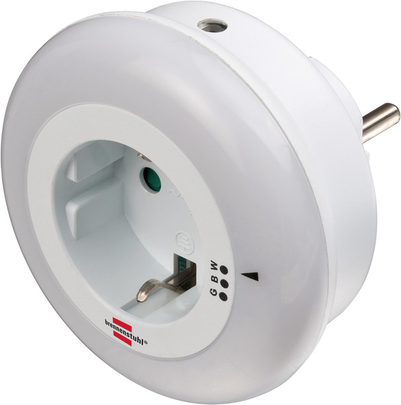 Steckdose weiß #845791 BRENNENSTUHL LED-Nachtlicht Color mit Dämmerungssensor Steckdose weiß #845791 BRENNENSTUHL LED-Nachtlicht Color mit Dämmerungssensor