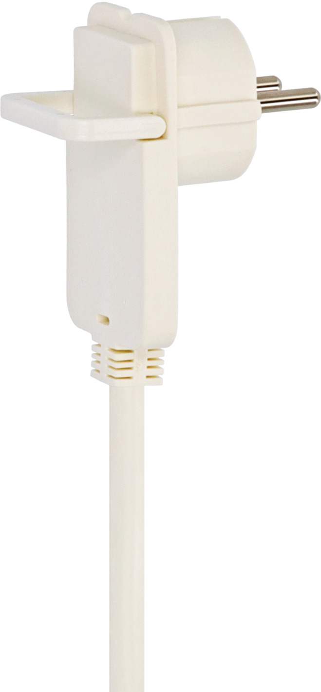 Flachstecker weiß 5m H05VV-F mit + Doppelkupplung | Verlängerungskabel 3G1,5 brennenstuhl®