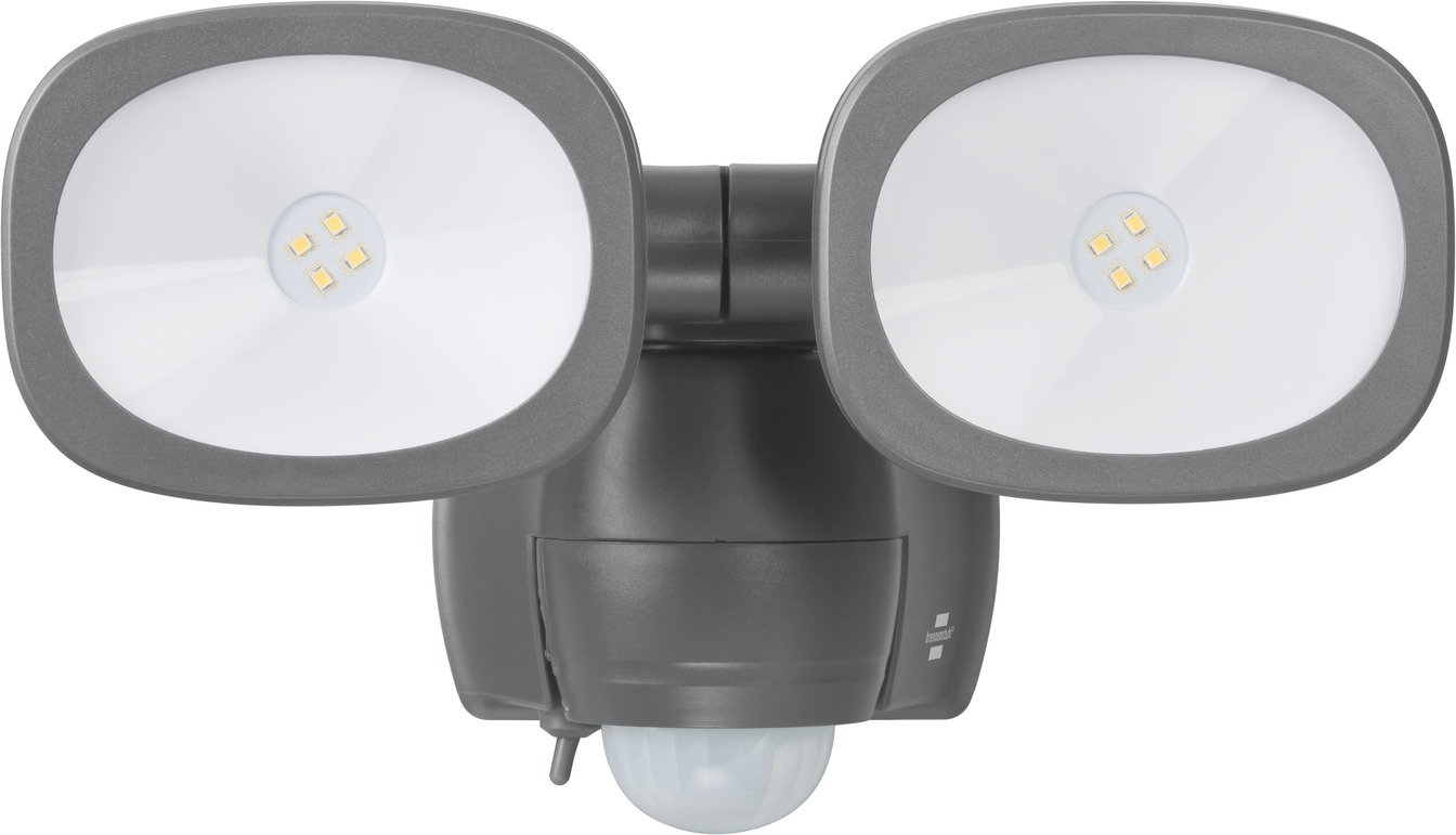 Batterie LED Strahler LUFOS 420 mit Infrarot-Bewegungsmelder IP44 2x240lm