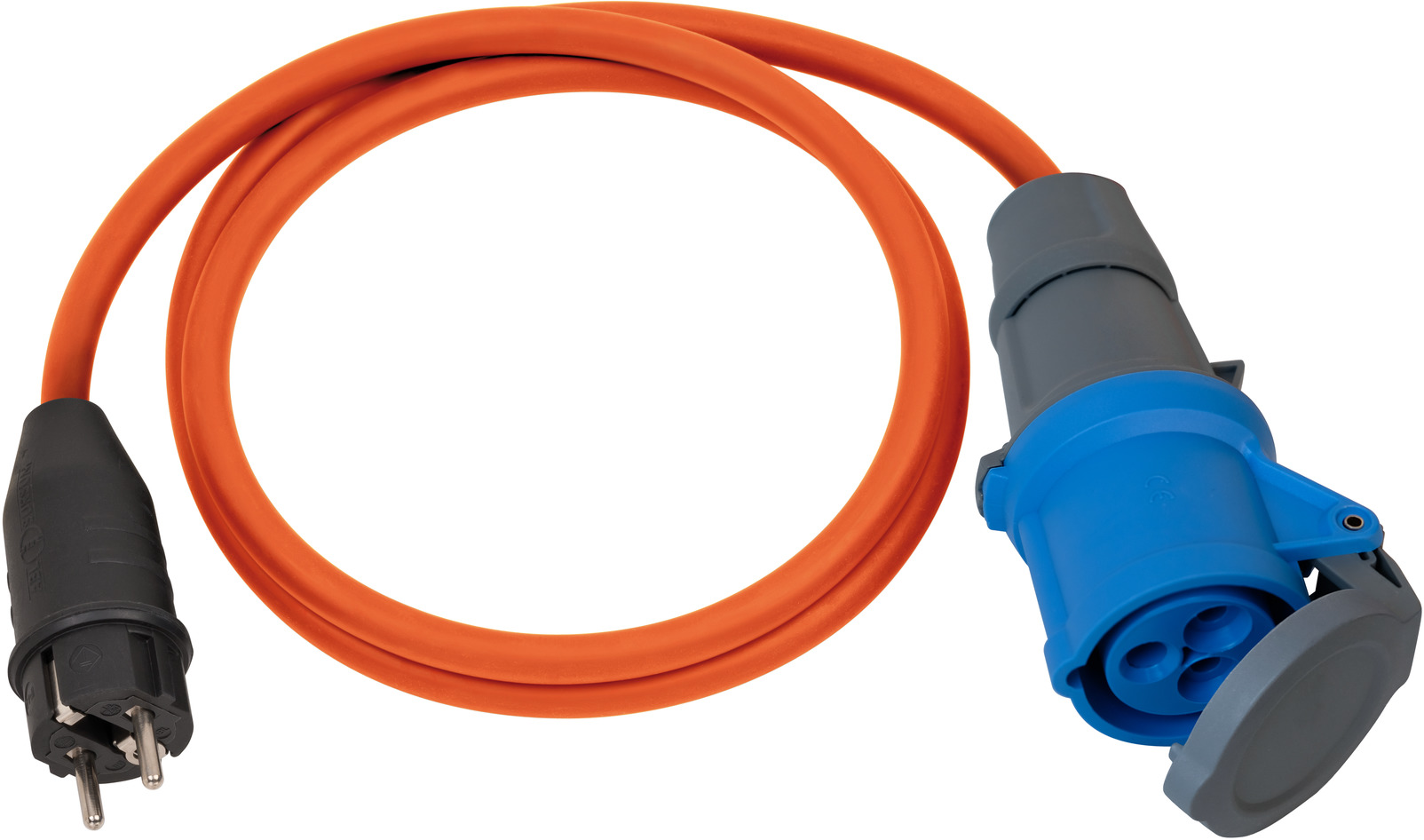 Camping Adapterkabel IP44 1,5m orange H07RN-F 3G2,5