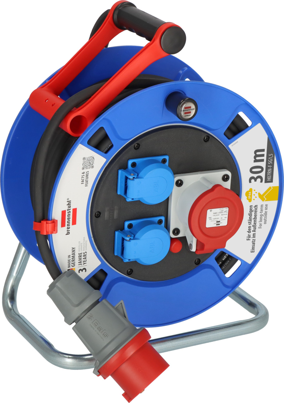 Garant CEE 1 IP44 Kabeltrommel 30m H07RN-F 5G1,5 | brennenstuhl®