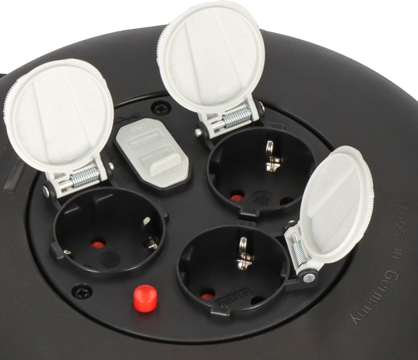 Brennenstuhl Kabeltrommel 10m - Made In Germany Mit USB-Ladefunktion