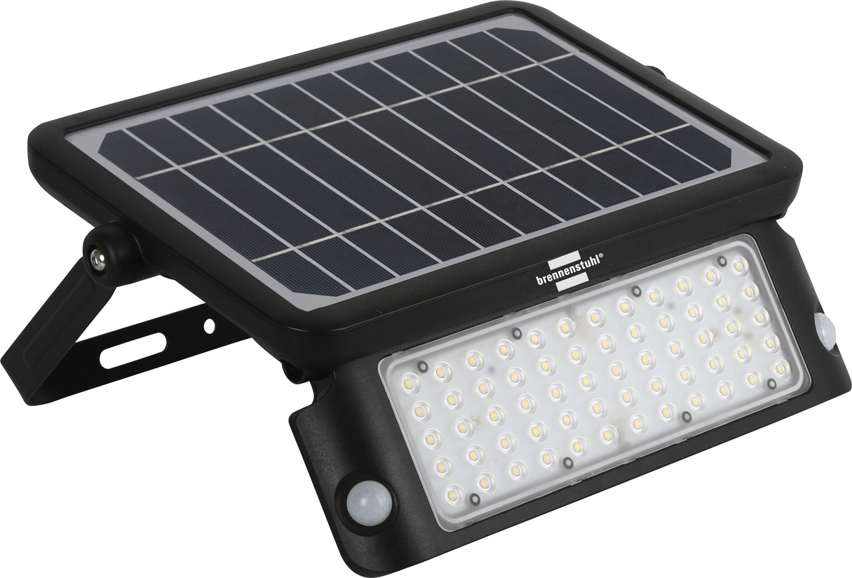 Solar LED wall light SOL WL 1000 IP65 with two PIR sensors 10W 1080lm  colour black