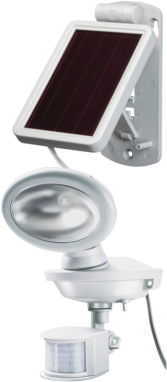 Solar Led External Light Sol 14 Plus Ip44 With Pir Sensor 2xled 0 5w 85lm Cable Length 3m Colour Grey White Brennenstuhl Solar Led External Light Sol 14 Plus, Solar Led Outdoor Lights