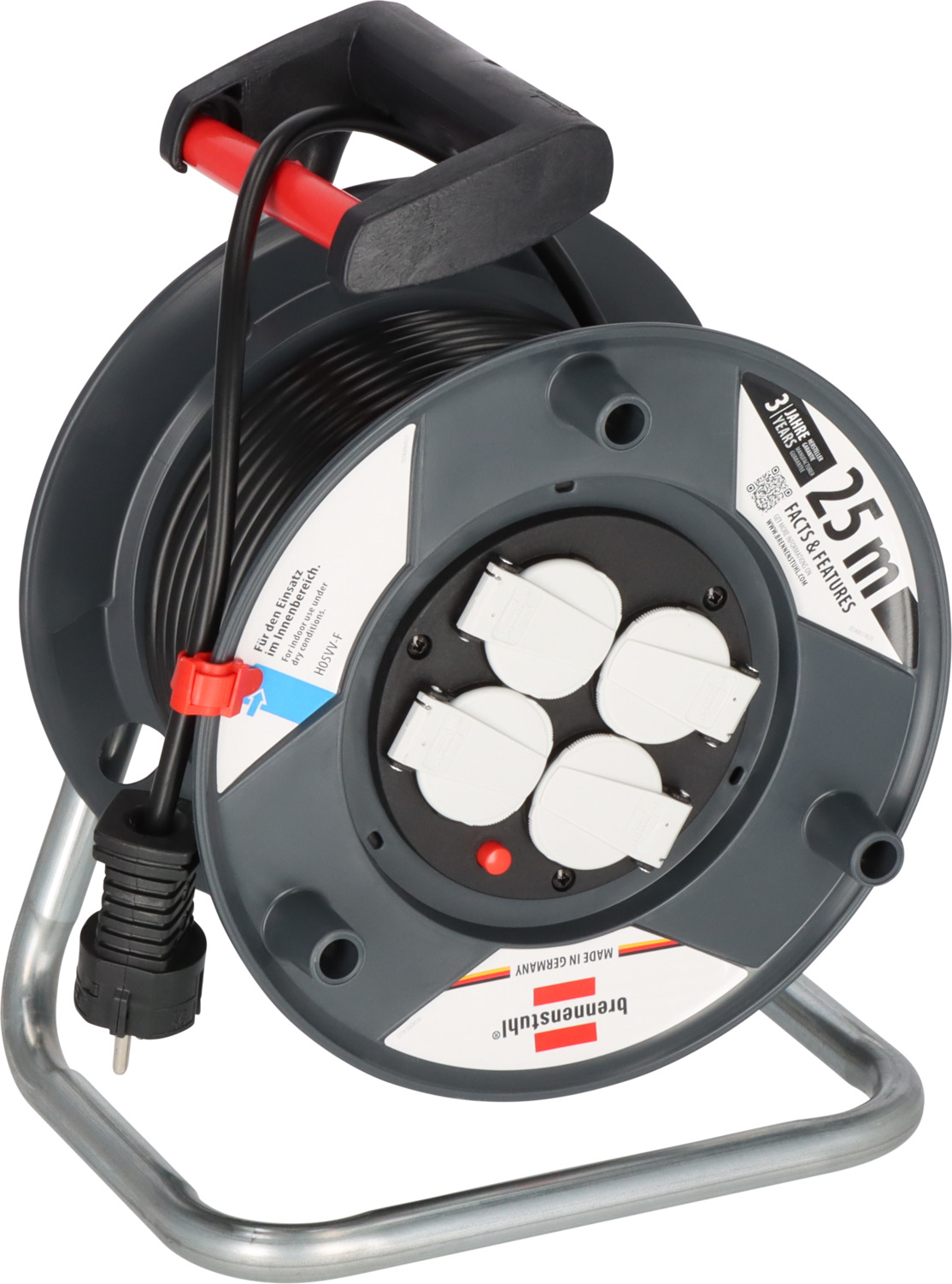 Garant E cable reel 25m H05VV-F 3G1,5 | brennenstuhl® Garant E cable reel 25m H05VV-F 3G1,5 | brennenstuhl®