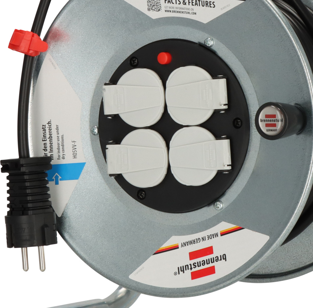 Garant S 4 E cable reel 25m H05VV-F 3G1,5