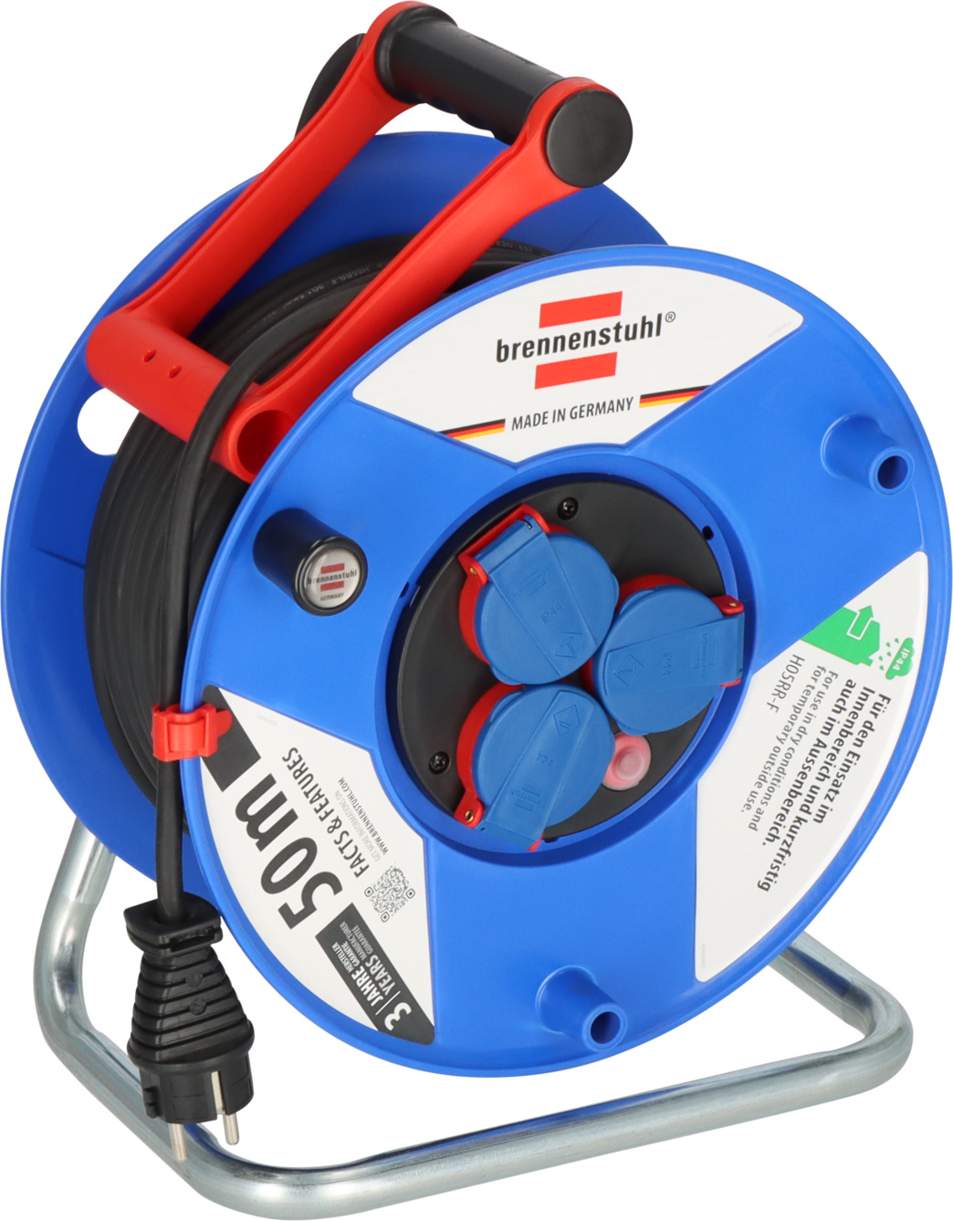 Garant IP44 cable reel 50m H05RRF 3G1,5 brennenstuhl®