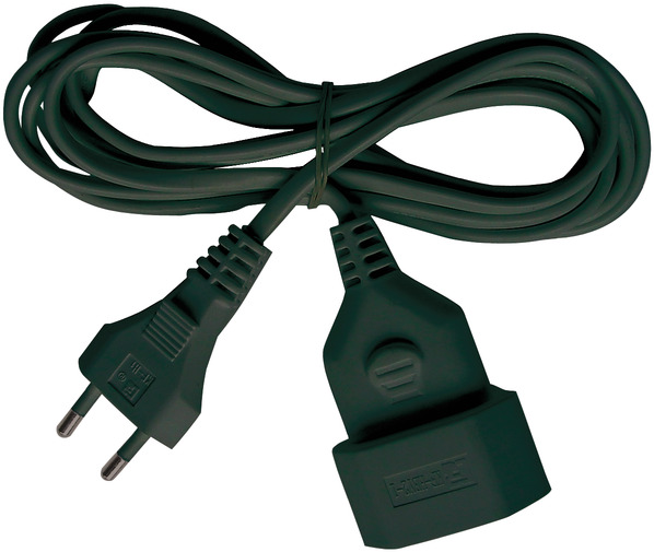 75mm2 3m PVC White 2,5A Power Cord-verlängerun 3 2x0 Extension Cable Bushings