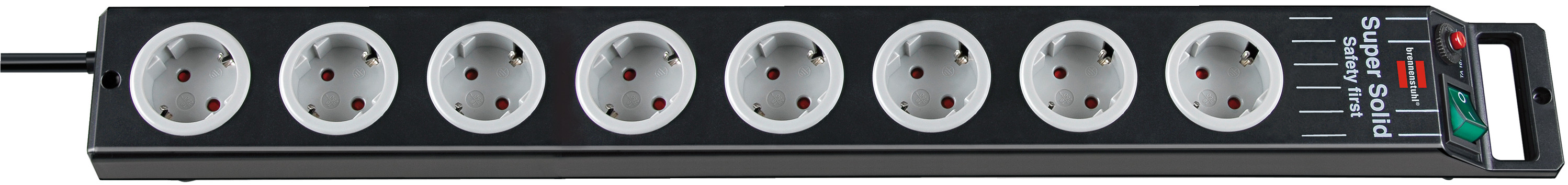 8 2.5 m 1153380118 Brennenstuhl Super-Solid Line Power strip output connectors 