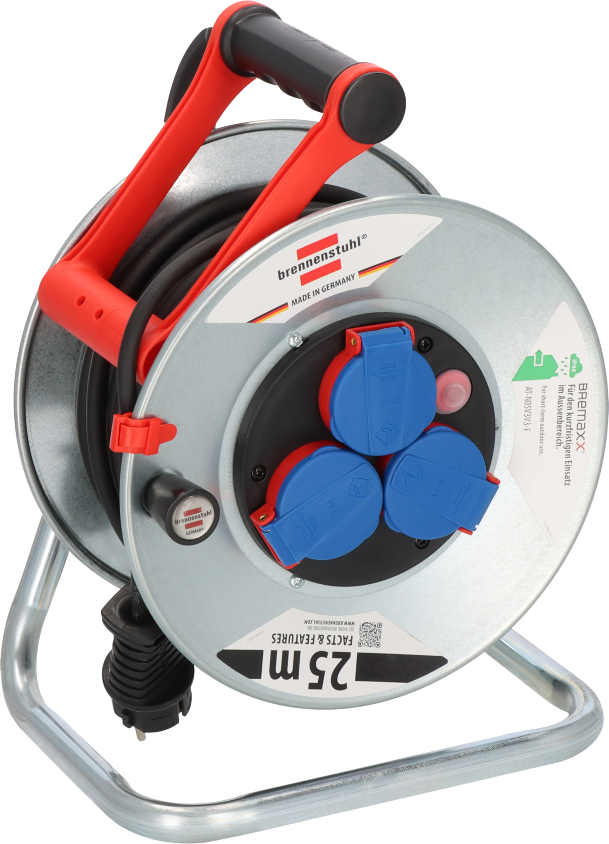 Avvolgicavo Da Giardino Garant G Bretec 25 M – IP44, Cavo Bremaxx Resistente Al Freddo