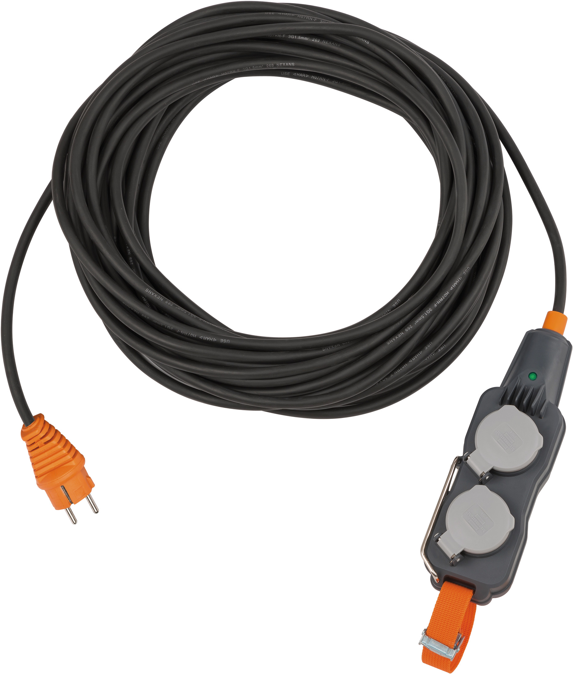 professionalLINE Powerblock with extension lead PB 2100 IP54 4-way 