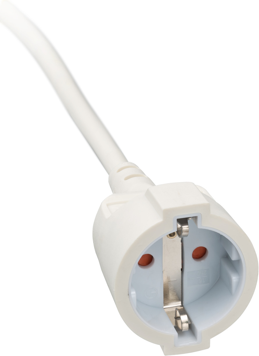 Alargador eléctrico IP20 H05VV-F3G1,5 de 3 m (Blanco) con clavija plana  Brennenstuhl 1168980230