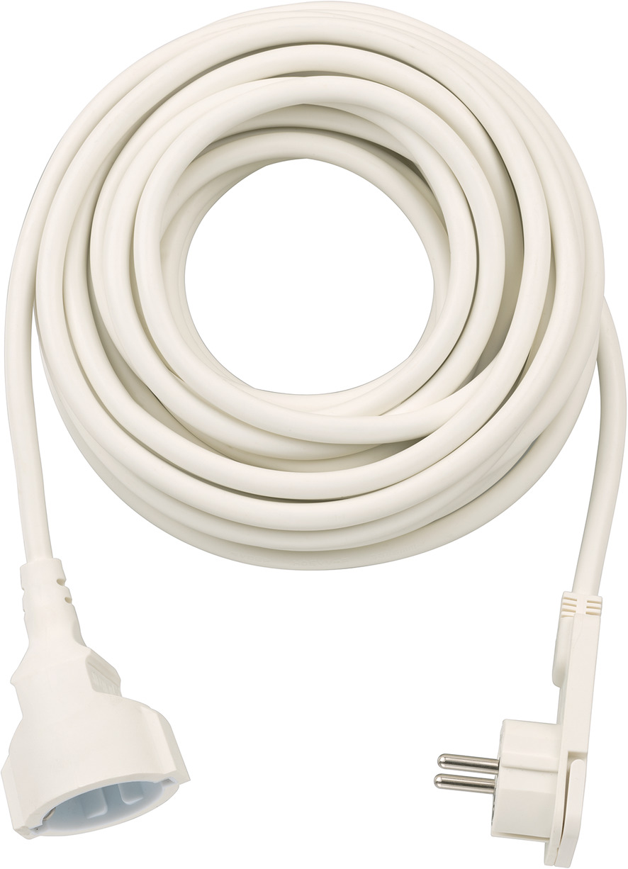 BRENNENSTUHL Cable de extensiÛn de 2 m con enchufe plano (cable H05VV-F  3G1.5, IP20)