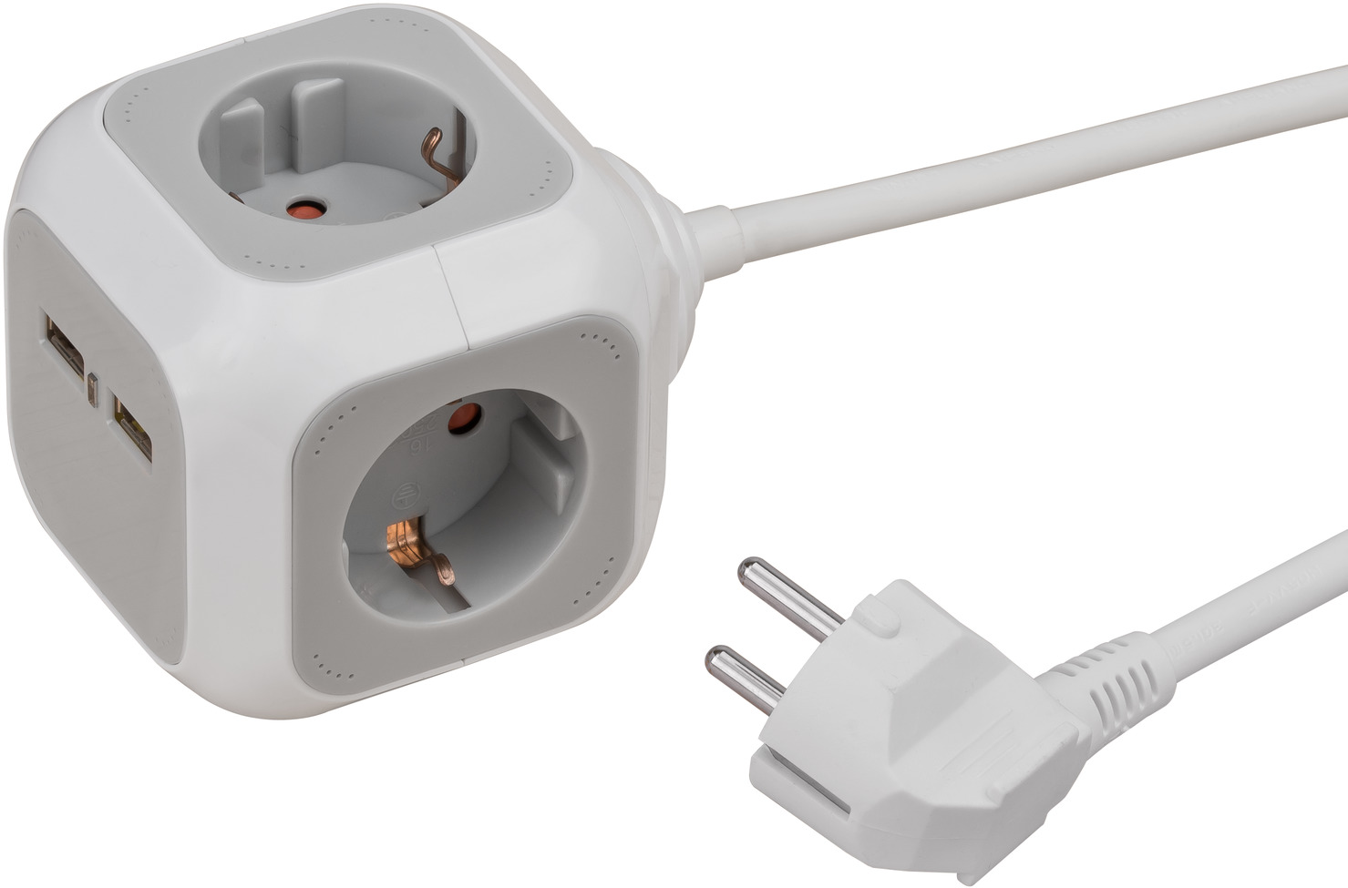 BRENNENSTUHL multiprise indesk power argent 3 prises 2 prises usb