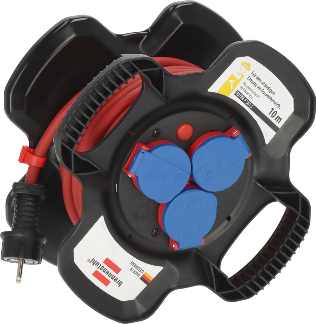 Brennenstuhl Rallonge Électrique 15m IP44 - Noir - Résistante Aux Intempéries