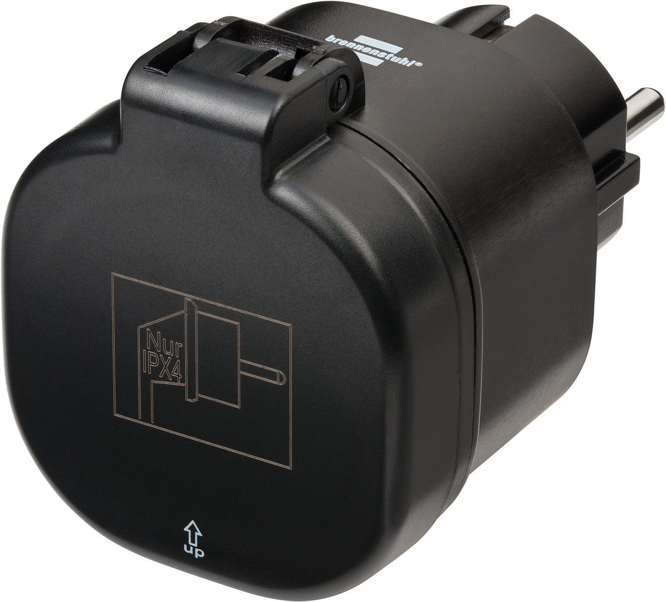 brennenstuhl Connect WiFi socket WA 3000 XS02 black IP44