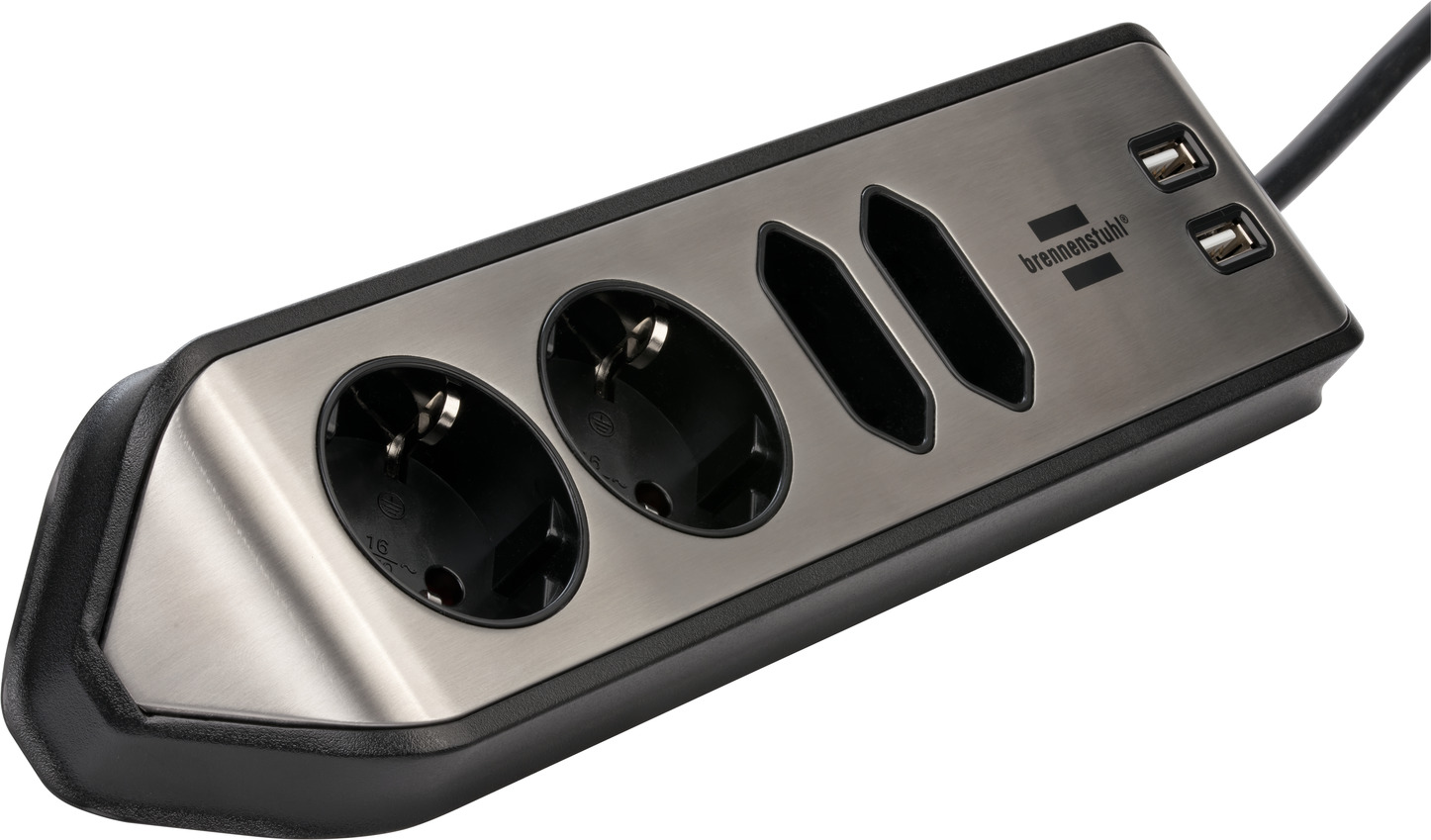 brennenstuhl®estilo Chargeur multiple USB avec câble textile de 1