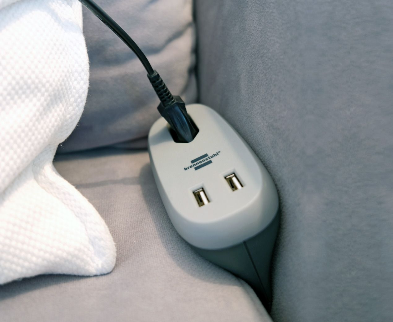 brennenstuhl®estilo Chargeur multiple USB avec câble textile de 1