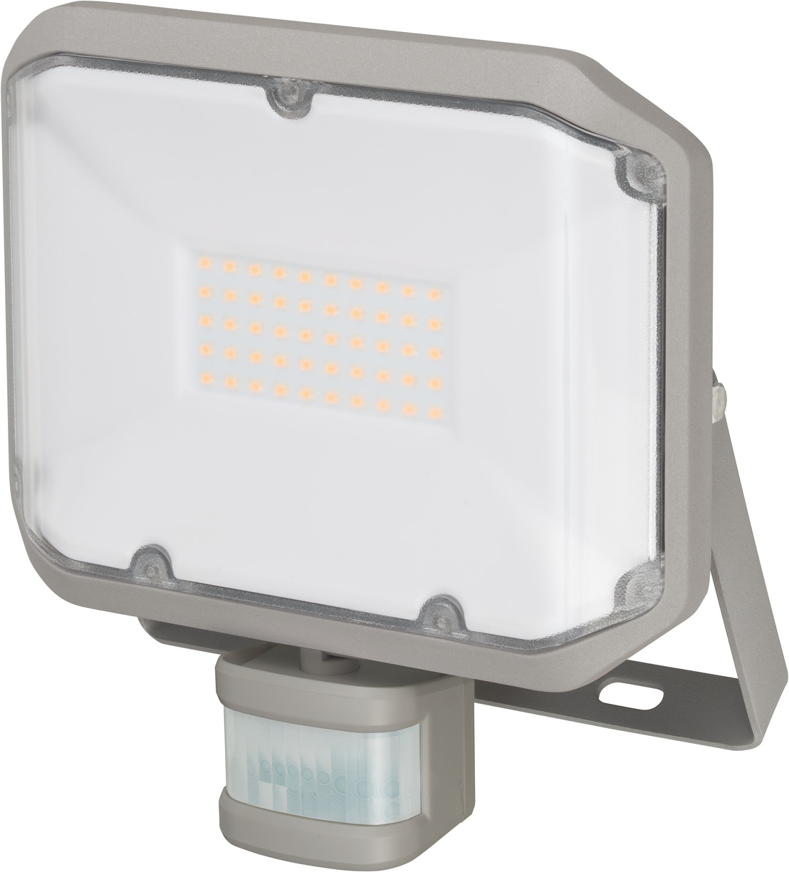 Led spotlight with outlet pir motion sensor