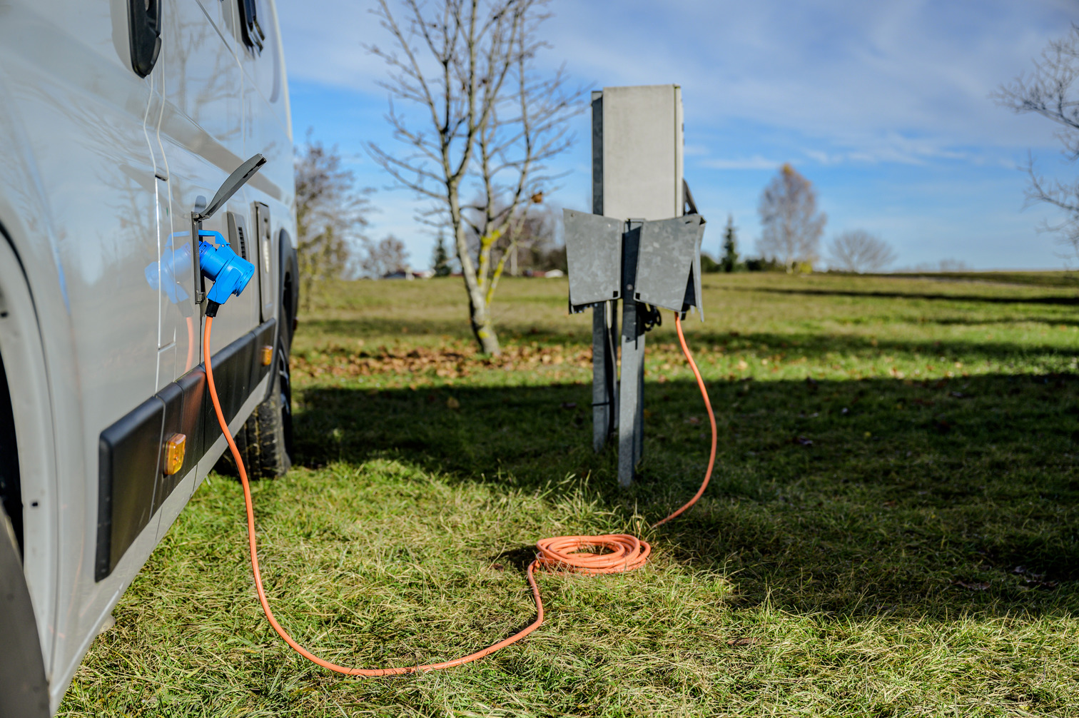Signal colours on the campsite