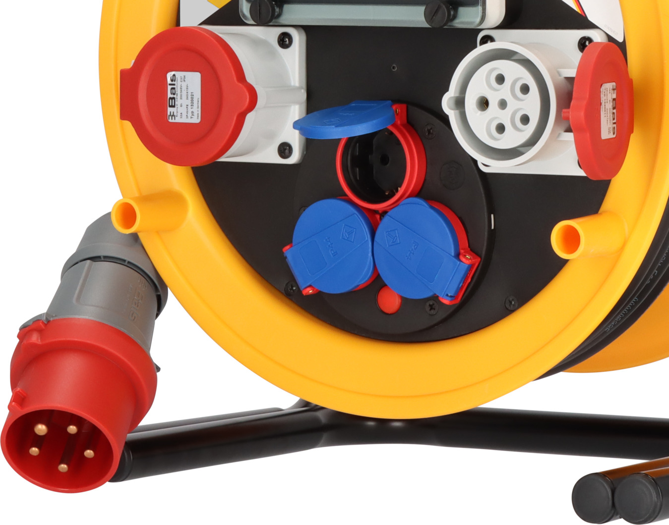 Professional Brobusta CEE 2 FI IP44 cable reel 25m H07RN-F 5G4.0