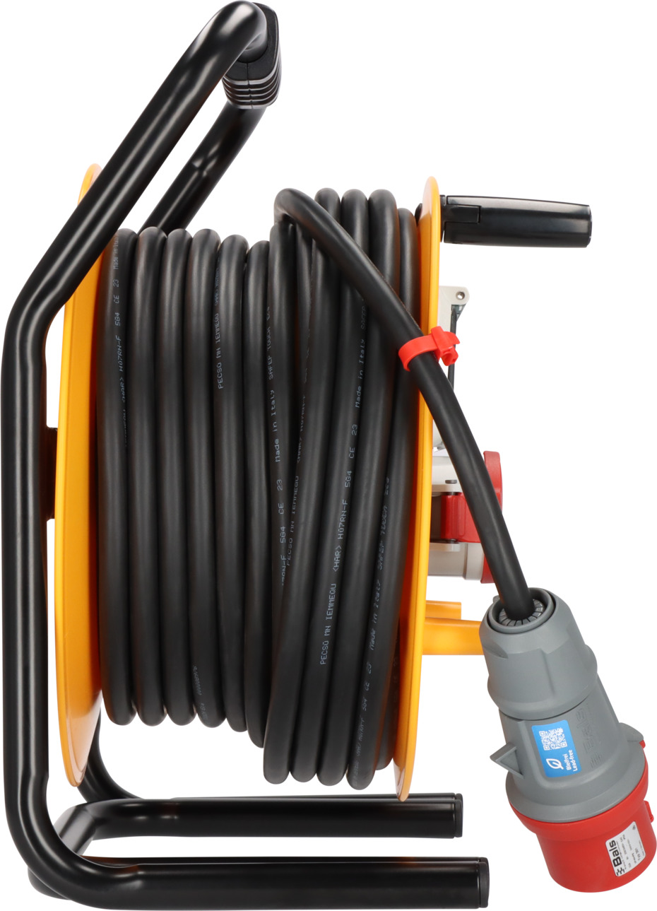 Professional Brobusta CEE 2 FI IP44 cable reel 25m H07RN-F 5G4.0