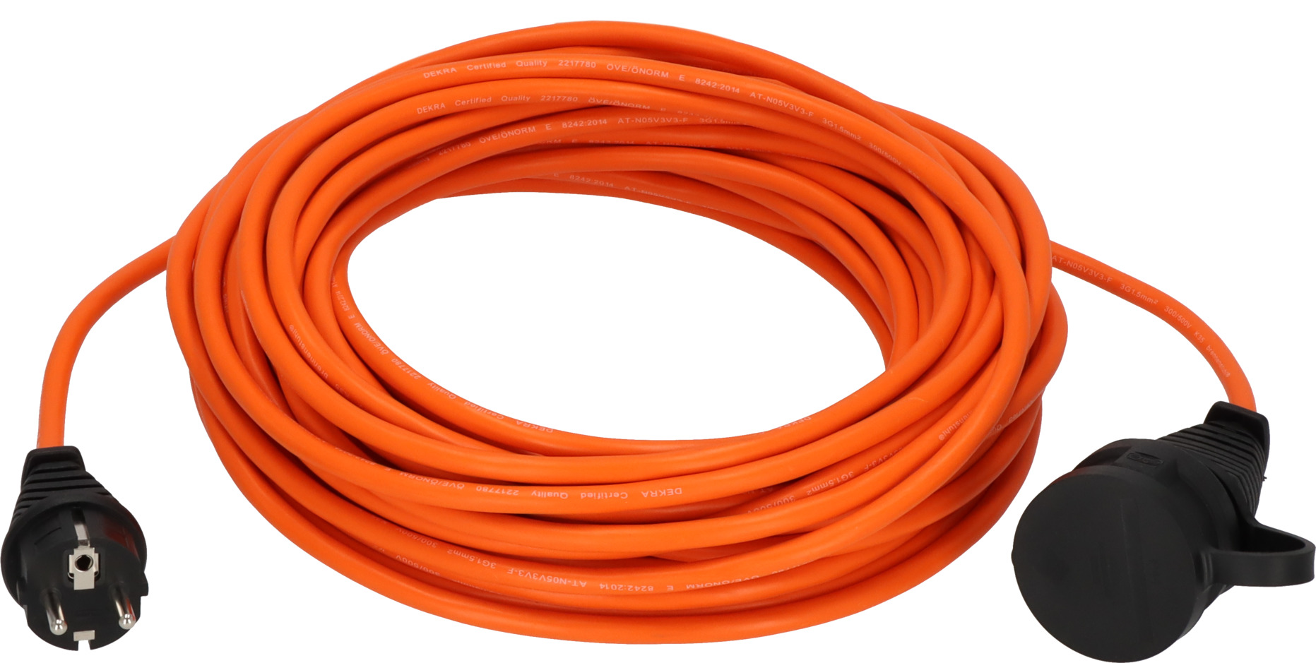 BREMAXX extension cable IP44 20m AT-N05V3V3-F 3G1.5 orange  
