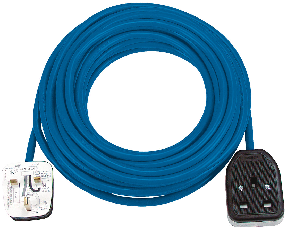 Extension cable 25m blue H05VV3G1,5mm, 240V *GB* brennenstuhl®