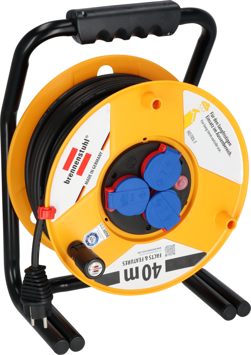 BRENNENSTUHL Enrouleur standard BT pro 40m H07RN-F 3G1.5 - Matériel électrique