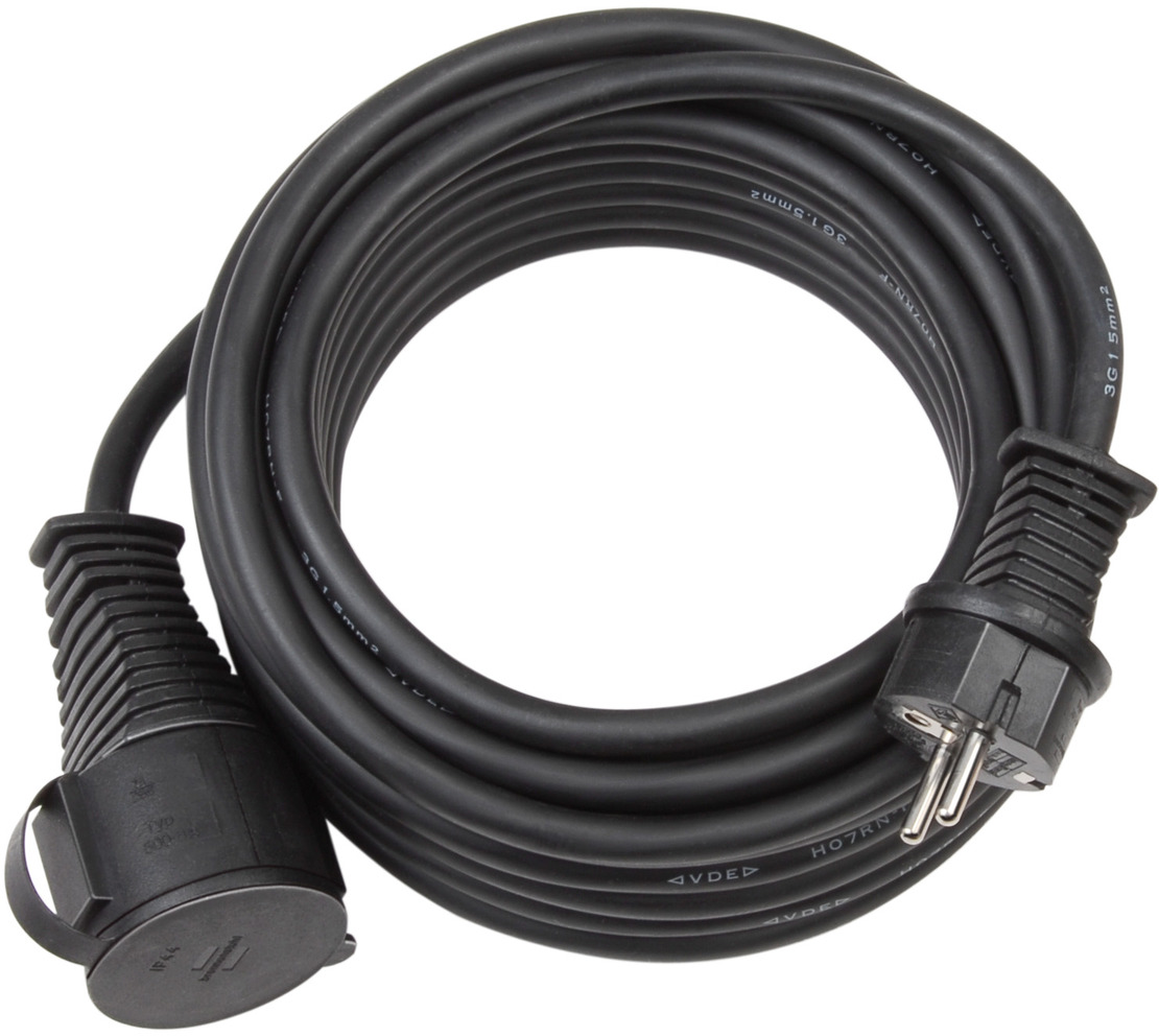 Extension cable for building site IP44 25m H07RN-F 3G2.5 black