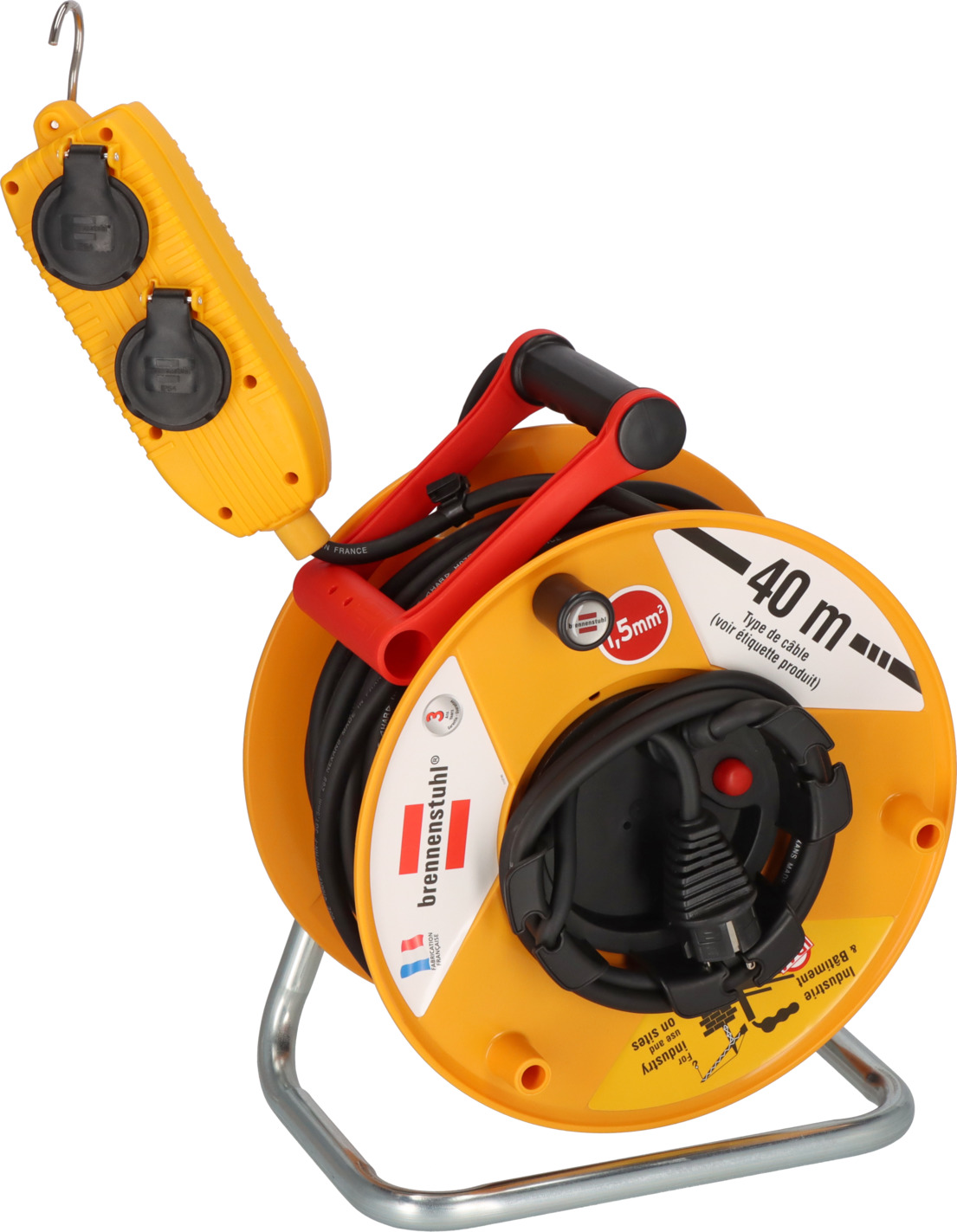 Brennenstuhl 1206941 kabelhaspel Standard Pro IP44 25 m H07RN-F 3G2,5 mm²