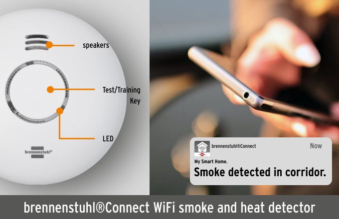brennenstuhl®Connect - Smart smoke and heat detector by brennenstuhl®