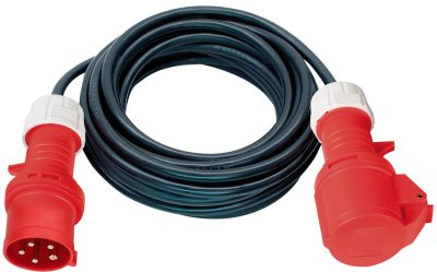  Suitable for Outdoor use Rubber Extension Cord red Security Colour 60205 H05RR-F 3G1.5 IP 44  as Schwabe Extension Cable 