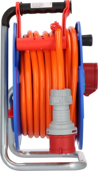 Garant CEE/5 Kabeltrommel ST 300 IP44, 1x CEE 400V/16A + 2x Typ F, 25m AT-N07V3V3-F 5G2,5 orange - Produktansicht
