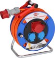 Garant CEE/5 Kabeltrommel ST 300 IP44, 1x CEE 400V/16A + 2x Typ F, 25m AT-N07V3V3-F 5G2,5 orange - Produktbild