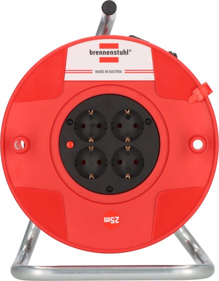 BAT Kabeltrommel ST 260, 4x Typ F, 25m H05VV-F 3G1.5 schwarz (VP54Stk.) - Produktansicht