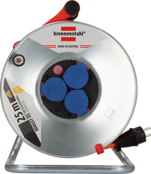 Garant&reg; Kabeltrommel SK 290 IP44, 3x Typ F, 25m AT-N05V3V3-F 3G2,5 orange - Produktansicht