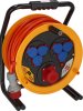 Brobusta CEE 380 Kabeltrommel, 1x CEE 400V/16A, 6x Schutzkontakt-Steckdosen 230V/16A, 40m AT-N07V3V3-F 5G2,5 orange, IP44