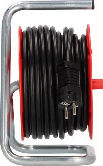 BAT Kabeltrommel ST 180, 4x Typ F, 15m H05VV-F 3G1.5 schwarz - Produktansicht