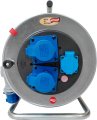 BAT SK 290 Kabeltrommel, 1x CEE 230V/16A, 2x Schutzkontakt-Steckdose 230V/16A, 25m H07RN-F 3G2,5 schwarz, IP44 - Produktansicht