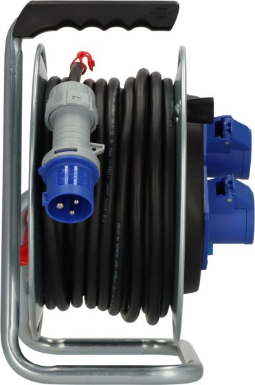 BAT CEE/3 Kabeltrommel SK 290 IP44, 2x CEE 230V/16A, 1x typ F, 25m H07RN-F 3G2,5 - Produktansicht
