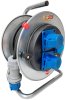 BAT SK 290 Kabeltrommel, 1x CEE 230V/16A, 2x Schutzkontakt-Steckdose 230V/16A, 25m H07RN-F 3G2,5 schwarz, IP44