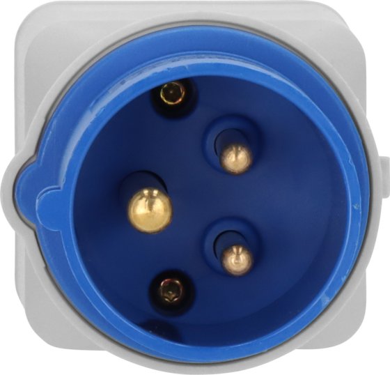 Caravan-Adapter CEE 3-polig 16A/230V IP20 CEE-Steckdose, IT-Kupplung universal (IT 10/16 A + DE 16A) - Produktansicht