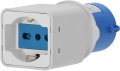Caravan-Adapter CEE 3-polig 16A/230V IP20 CEE-Steckdose, IT-Kupplung universal (IT 10/16 A + DE 16A) - Produktbild