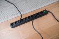 Eco-Line Steckdosenleiste mit Schalter 10-fach schwarz 3m H05VV-F 3G1,5 - Anwendungsbild