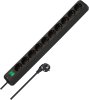 Eco-Line Steckdosenleiste mit Schalter 10-fach schwarz 3m H05VV-F 3G1,5
