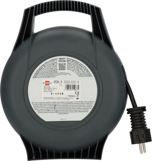 Vario Line X Kabelbox 4-fach schwarz/blau 10m H05VV-F 3G1,5 - Produktansicht